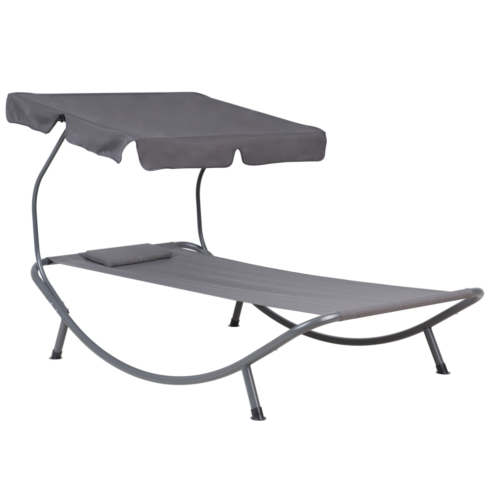 Sun Lounger TERNO Metal Grey