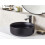 Beliani Countertop Basin CALIG  360 mm Ceramic Black 2
