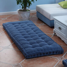 Thick Outdoor Bench Cushion 2 Seater with Breathable Velvet Fabric for Patio Garden Swing 55x110cm