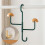 Rotating Hat Organizer Rack with Adjustable 360 Degree Hooks for Closet Storage  White 3
