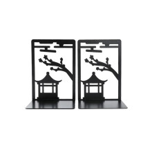 Metal Bookends Heavy Duty Tree Design for Shelves and Office Desk Organization