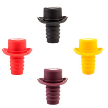 4Stk Silikon Weinflaschen Stopper Bunte Langlebige Flaschenverschlüsse