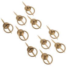 10Stk Goldene Runde Eisen Möbelgriffe Für Schubladen Und Schränke DIY