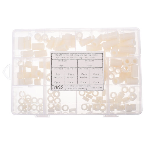 150Stk ABS Nylon M6 Standoff Schrauben Schraubscheiben Bunt Assorted 2