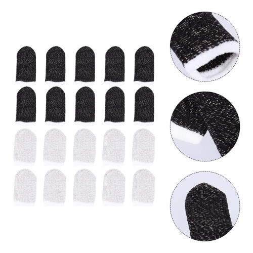 20Stk Touchscreen Gaming Finger Cot Elastisch Schweißabsorbierend 2