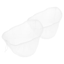2Stk Nylon Entwässerer Weiß Reusable Siebbeutel Für Küche Und Gemüse