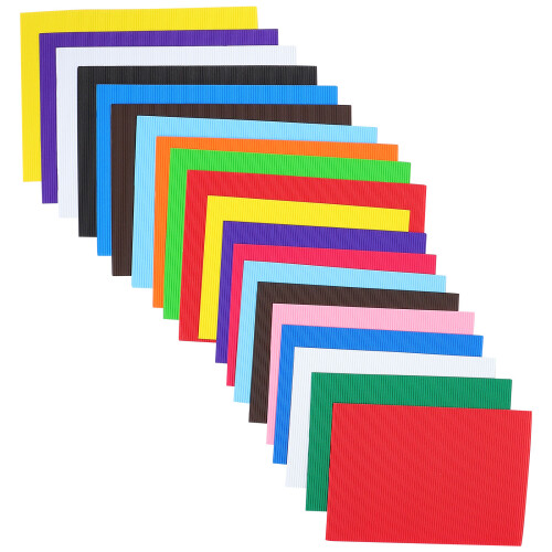 30 Bögen Wellpapier Handgemachtes Farbpapier Gemischter Stil 2
