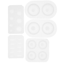5Stk Silikon Augenform Weiß DIY Epoxidharz Gussform Für Bastelprojekte