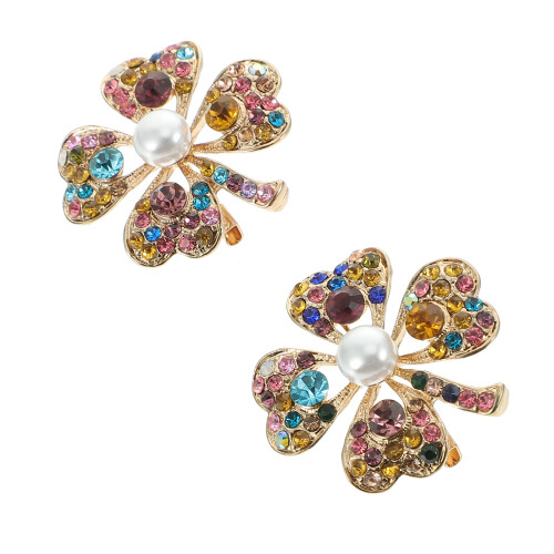 2 Vierbladige Broche Met Bruiloft Prom