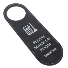 Schwarzes PU Türschild Do Not Disturb Für Hotel Und Büro