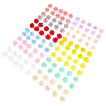 120Stk Bunte Gauze Pompoms Flauschige Mesh Dekokugeln