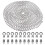 1Set Silberne Beaded Pull Chain Edelstahl 4M Mit 20 Anschlussstücken 7