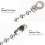 1Set Silberne Beaded Pull Chain Edelstahl 4M Mit 20 Anschlussstücken 10
