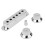 7pcs Silver Guitar Pickup Cover And Knobs Switch Tip Set (Chrome) 4
