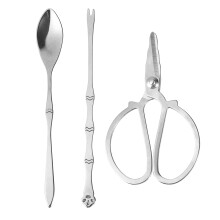 1Ensemble Outils Fruits De En Acier Inoxydable Argenté