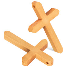 10Pcs Small Wooden Crosses Bulk Durable Palm Cross Home Decor Gifts