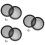 6 Pcs Flat Grill Cover Plastic 6
