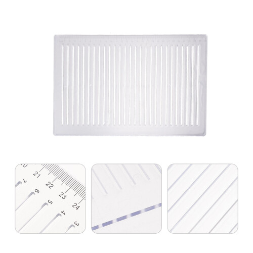 School Meetliniaal Transparante Line Drawing Ruler Plastic 2