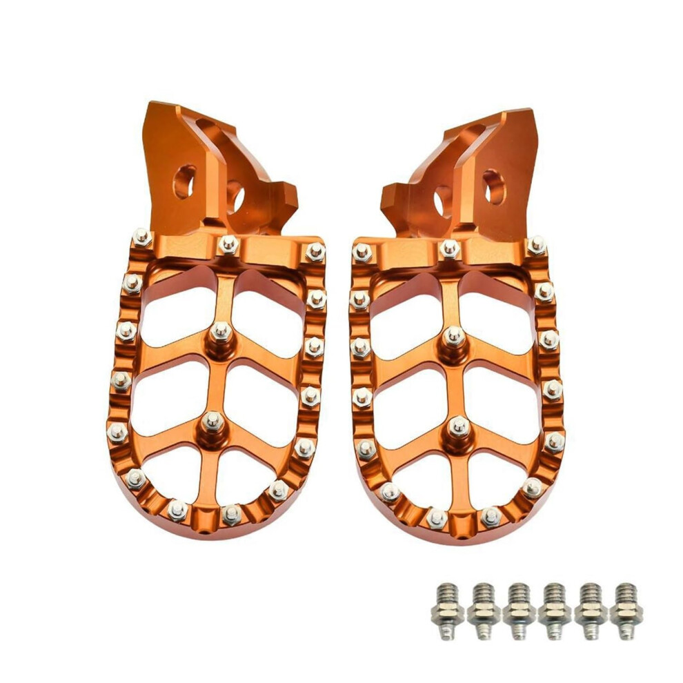 Electric Motorcycle Foot Pegs For Surron Ultrabee, Aluminum Alloy Performance Pedals Orange 9455672633482