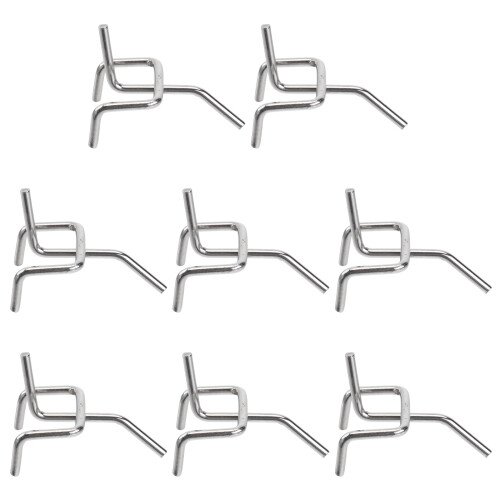50Pcs Silver Hanging Hooks for Door Hanging Bag Bathroom Kitchen Use