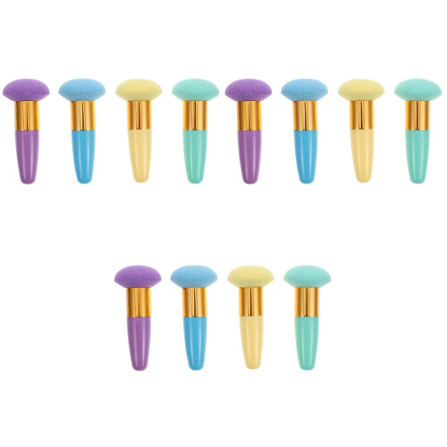 12 Pcs Powder Puffs Makeup Applicators For Loose Foundation 2