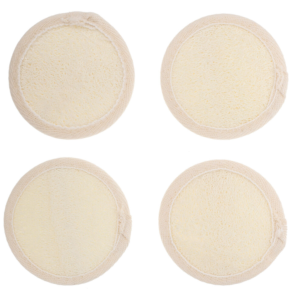 Artibetter 2Pcs Practical Face Loofah Scrubber Reusable Facial Cleaning Puff Skin Cleaning Tool Gentle Makeup Puff For Face Cleansing Pads