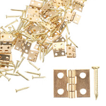 200Sets Brass Mini Hinges Small Hinges for Jewelry and Wooden Box DIY