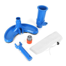 Swimming Pool Cleaning Kit with Telescopic Pole and Vacuum Brush for Complete Pool Maintenance