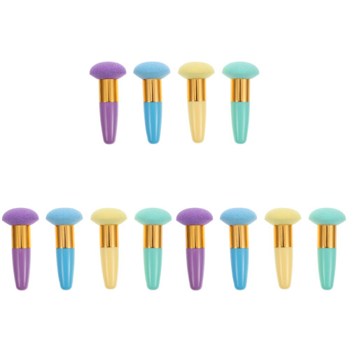 12 Pcs Powder Puffs Makeup Applicators For Loose Foundation 1