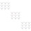 72 Pcs Easter Rabbit Ear Cake Wrapper Cupcake Decor Party Supplies 8