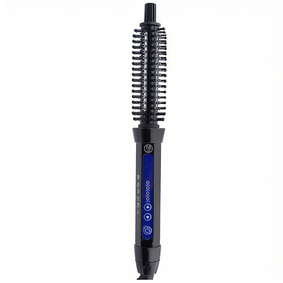 Blue Hair Curler And Straightener Ceramic Tourmaline Fast Heat Up Antiscald Styler For Long Short Hair