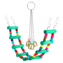 6Pcs Assorted Color Parrot Swing Toys Safe Chew Ladders for Cage Play