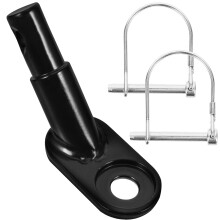 1Set Iron Bike Trailer Coupler Black Durable Hitch Connector Accessory