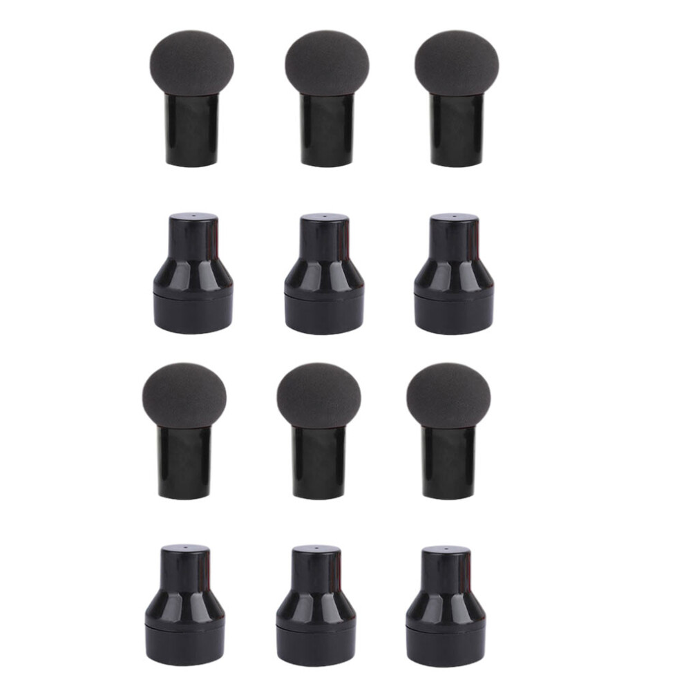 Iplusmile Black 6Pcs Skin-Friendly Makeup Puffs For Foundation Concealer Blush