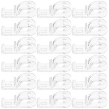 30Pcs Transparent Pom Curtain Hooks for Roller Shades Home Use Clips