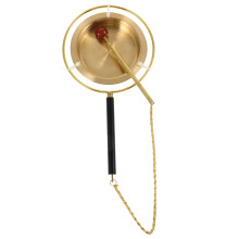 Golden Metal Yin Qing Bell for Buddhist Ceremony Decorative Gift