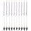 40Pcs Glass Maple Syrup Hydrometers White Liquid Measurement Gauges 1