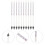 40Pcs Glass Maple Syrup Hydrometers White Liquid Measurement Gauges 5