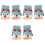 3 Pairs Kids Windproof Warm Half-Finger Gloves 3