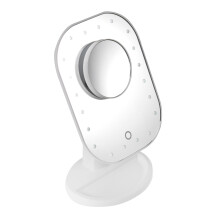 10X Magnifying Cosmetic Beauty Mirror White LED USB Powered Makeup