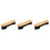 3Pcs 9 Inch Wooden Billiard Table Rail Brush Pool Cleaning Tool 3