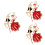 3Pcs Creative Multi-Color Alloy Breastpin Gift Beautiful Brooch Pins 6
