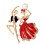 3Pcs Creative Multi-Color Alloy Breastpin Gift Beautiful Brooch Pins 1
