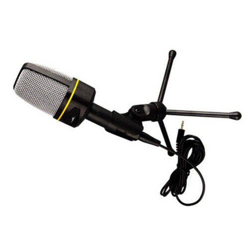 3 .5mm Retro Microphone Recording Desk Desktop For Karaoke Singing