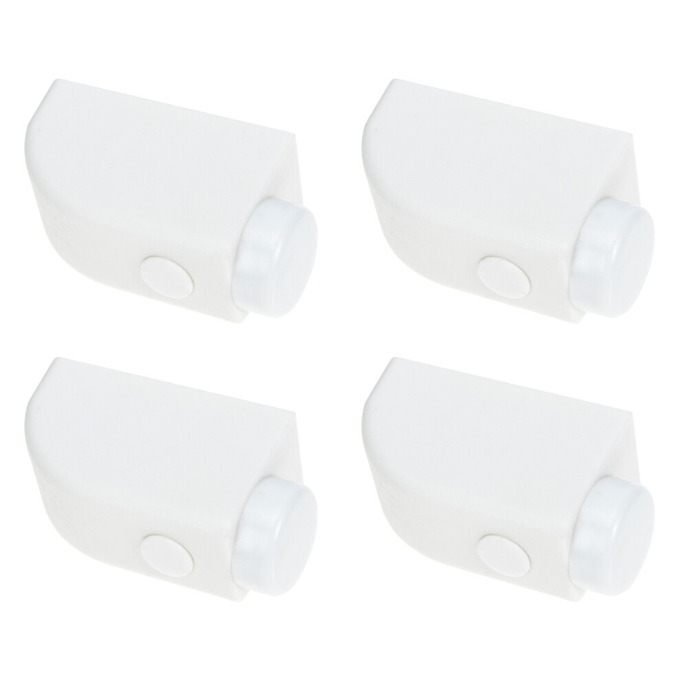 4Pcs Sliding Sash Stoppers Durable Plastic Window Security Locks White Aboofan