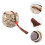 1Pc Creative White Ceramic Pet Ashes Can Elegant Commemorative Urn 5