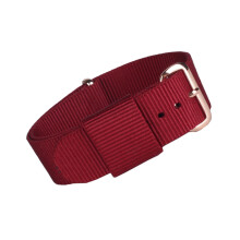 Wine Red Nylon Strap Watch Bands Watches For Men Women'S Man