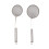 2Pcs Stainless Steel Colanders Oil Filter Spoons Kitchen Tools 1