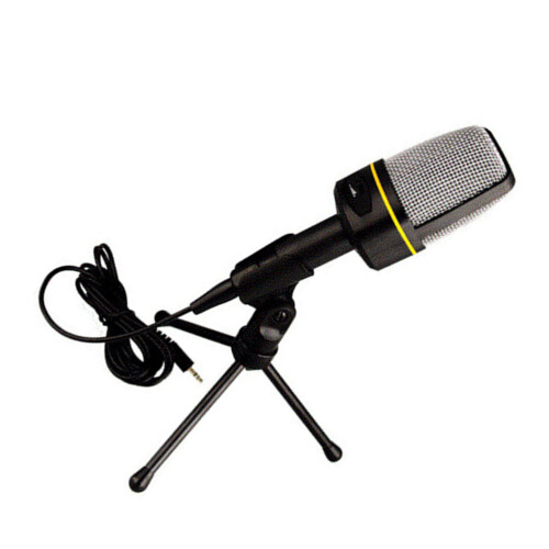 3 .5mm Retro Microphone Recording Desk Desktop For Karaoke Singing 1