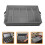 Grey Multi-Grid Cutlery Organizer Durable PP Utensil Storage Box 2
